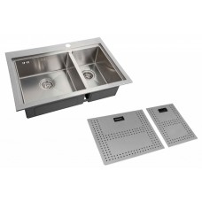 Кухонная мойка Zorg MASTER ZM N-78-2-52-L с накладками